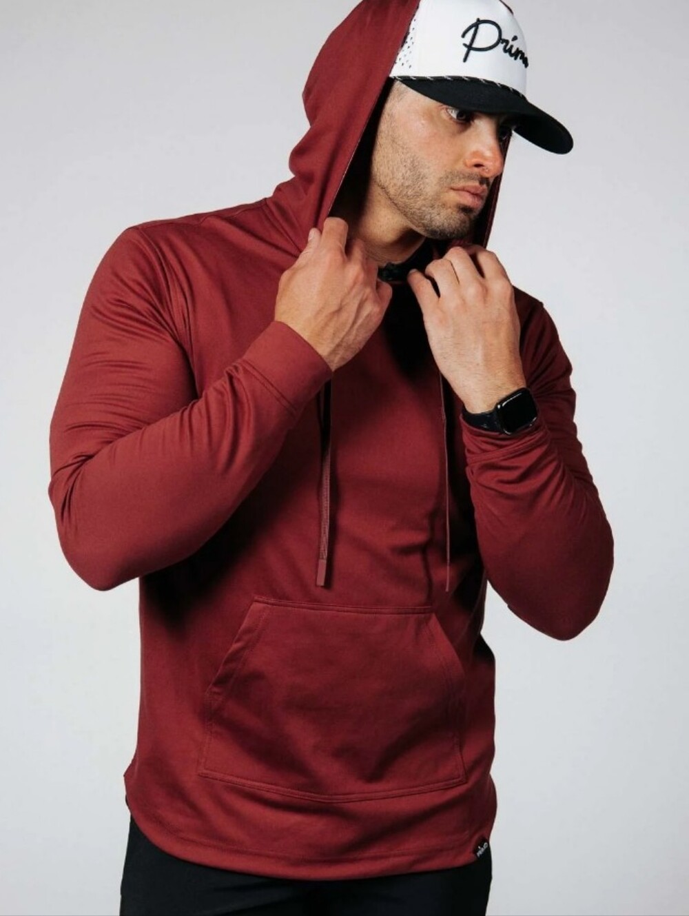 Primo Golf Maroon Ocean Spray Golf Hoodie Men's Medium NWT Activewear